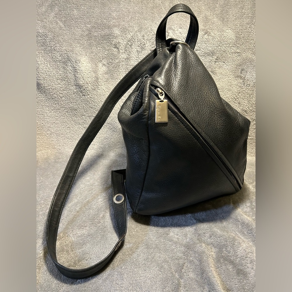 Tignanello Black Leather Shoulder Bag